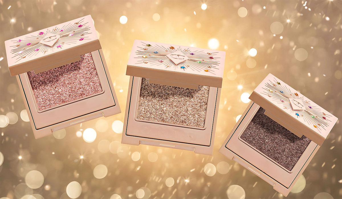 Sparkle right through Christmas with makeup's hottest eyeshadow trend