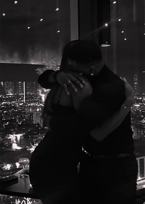 Mike Boateng and his fiancée. Pic: Mike Boateng/Instagram