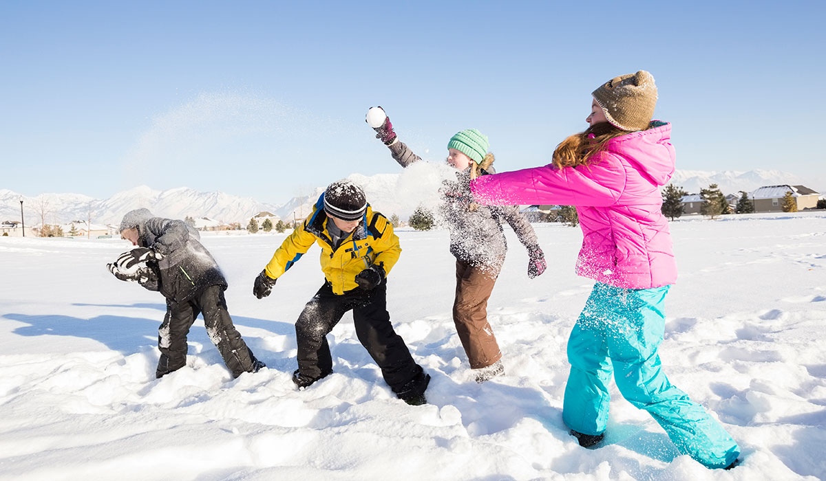 Children playing in the snow. Pic: Getty Images