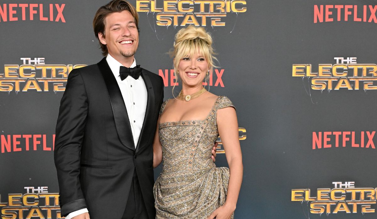 Jake Bongiovi and Millie Bobby Brown./Pic: Getty