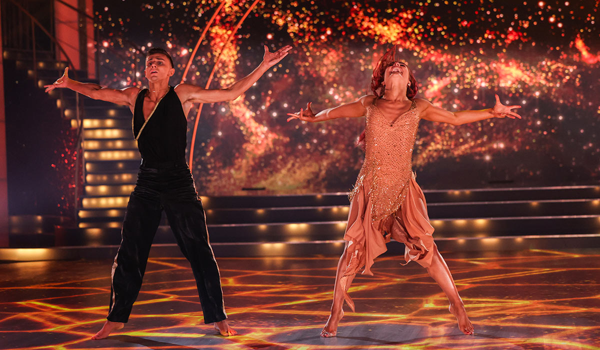 Jack Woolley and Alex Vladimirov during Dancing with the Stars