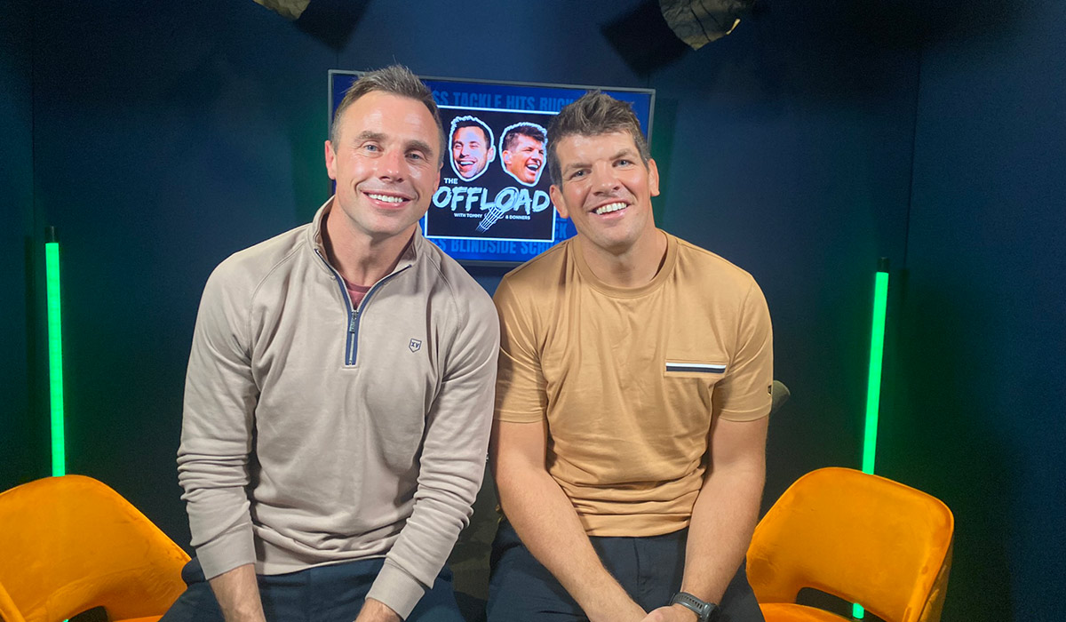 Tommy Bowe and Donncha O’Callaghan hosts of The Offload Podcast