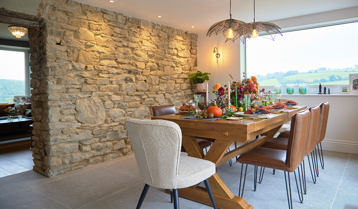 The dining room in the Rockhouse on The Great House Revival. Pic: Miki Barlok