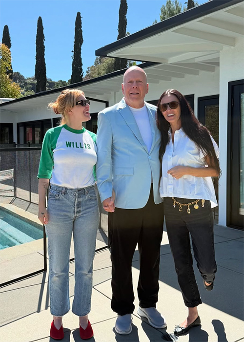 Demi Moore and Bruce Willis with their daughter Tallulah