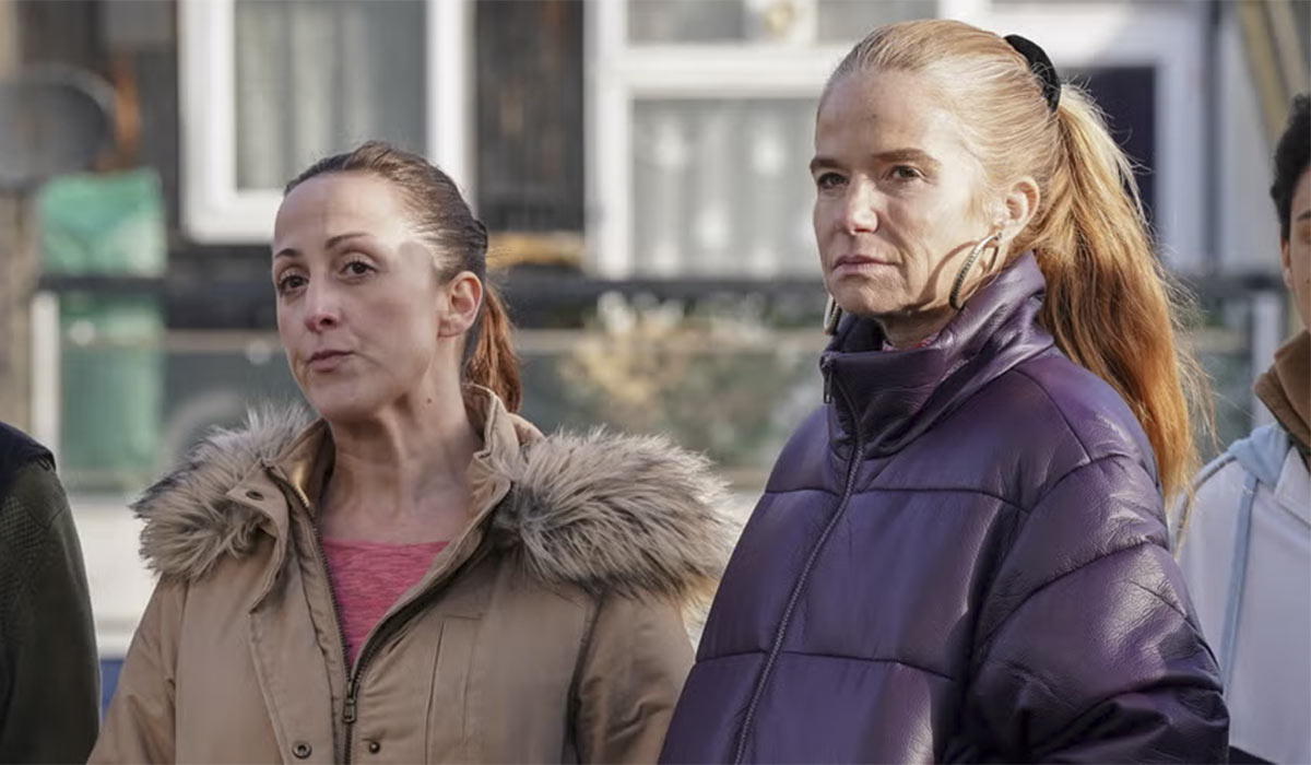 She and sister Bianca Jackson are at loggerheads. Pic: BBC/Jack Barnes