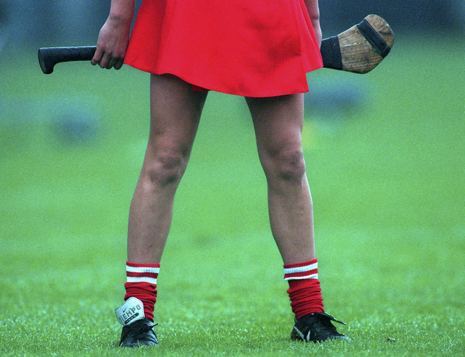 A general view of a Cork camogie player during the Bórd na Gaeilge All-Ireland Senior Camogie Championship Final between Cork and Galway at Croke Park in Dublin. Pic: Brendan Moran/Sportsfile