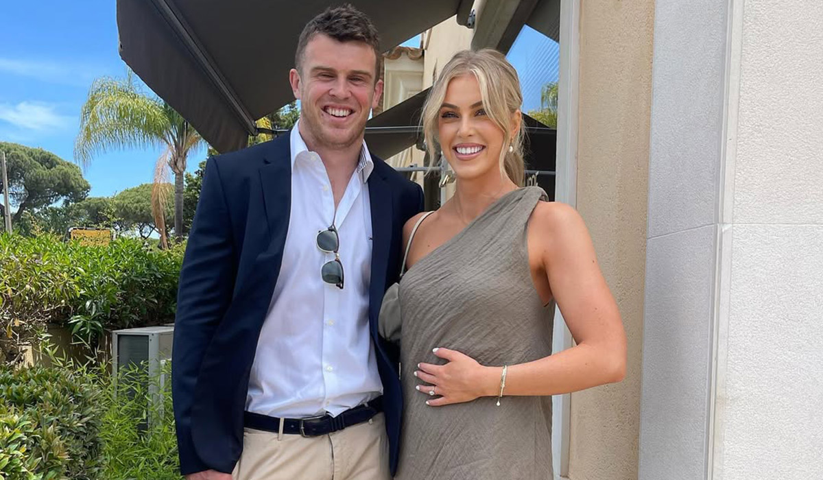 Influencer Chloe Boucher and rugby star Tom Farrell welcome first child