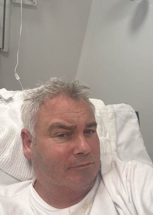 Eamonn Holmes' hospital visit. Pic: Eamonn Holmes/Instagram