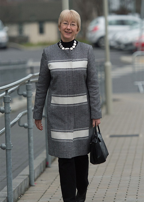 Teachta Dala Mary Hanafin arriving at the Loughlinstown Centre in Dublin, Ireland. Pic: Michael Chester