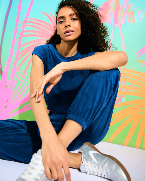 Helen Steele Miami Beach HELEN STEELE TERRY TOWLING JUMPSUIT, €35/£30. Pic: Dunnes Stores