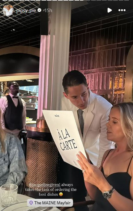 Pippa O'Connor's London trip. Pic: Pippa O'Connor Instagram