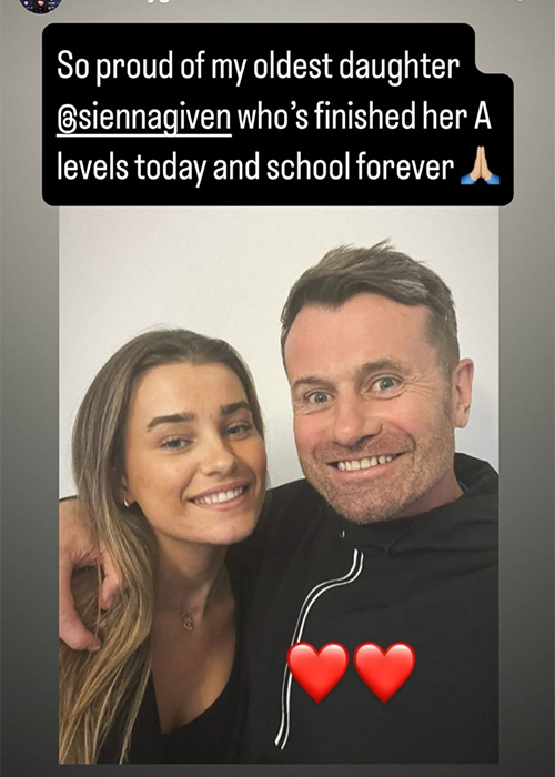 Shay Given and Daughter Sienna