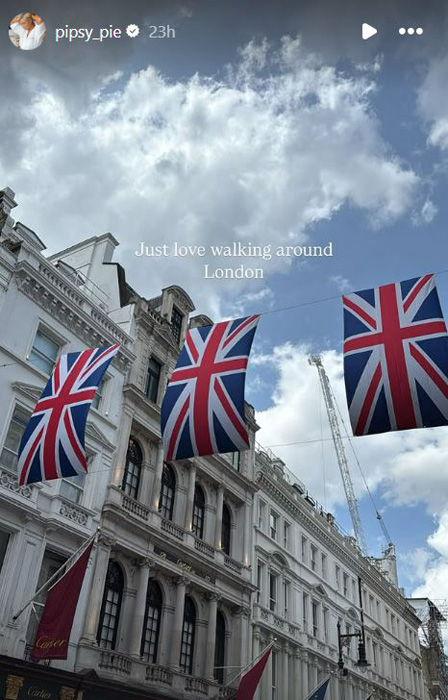 Pippa O'Connor's London trip. Pic: Pippa O'Connor Instagram