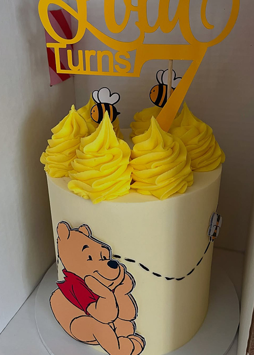 A Winnie-the-Pooh
cake by Sweetie Pie. Pic: sweetie_pie_dublin/Instagram