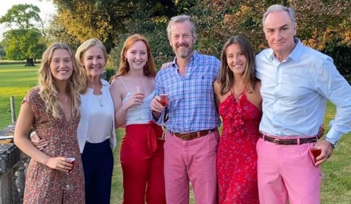 Lord Ivar Mountbatten, Penny Thompson, James Coyle and daughters/Pic: Instagram