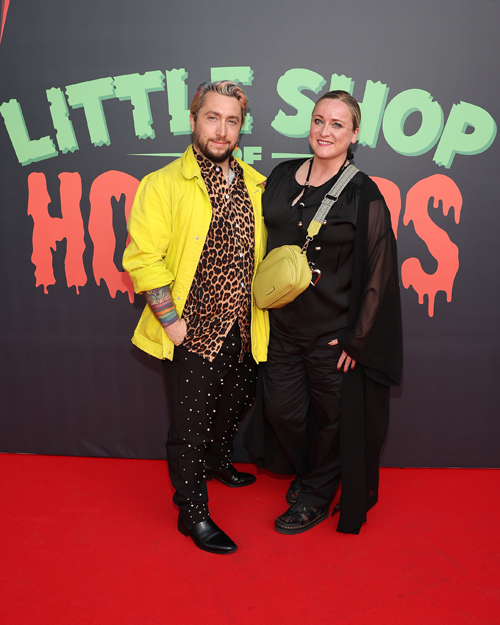 Neil O Brien and Aisling Breen pictured at the opening night of the musical Little Shop of Horrors at the Bord Gais Energy Theatre Dublin. Pic: Brian McEvoy