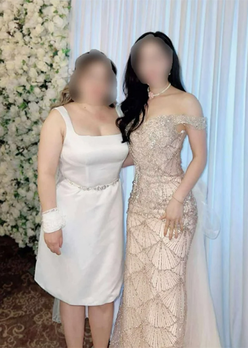 Wedding guest look. Pic: Reddit
