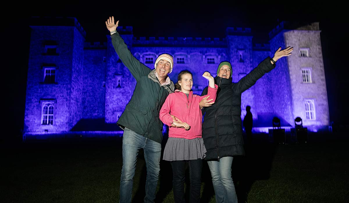 Alex and Carina Conyngham (Earl and Countess of Mount Charles) from Slane Castle pictured with their daughter Laragh (15. Pic: Gareth Chaney