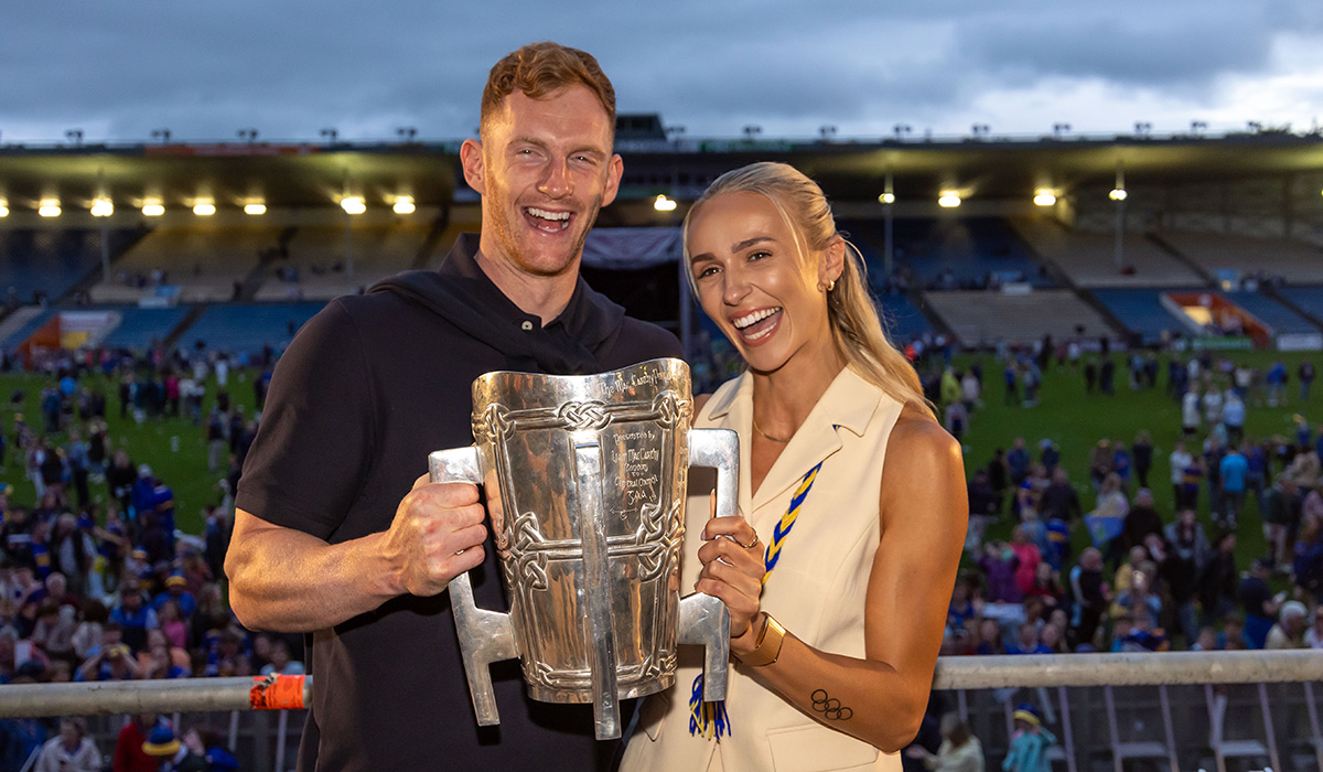 'Mikey has got so fast this year because of me!' Sharlene Mawdsley jokes about training with hurler beau
