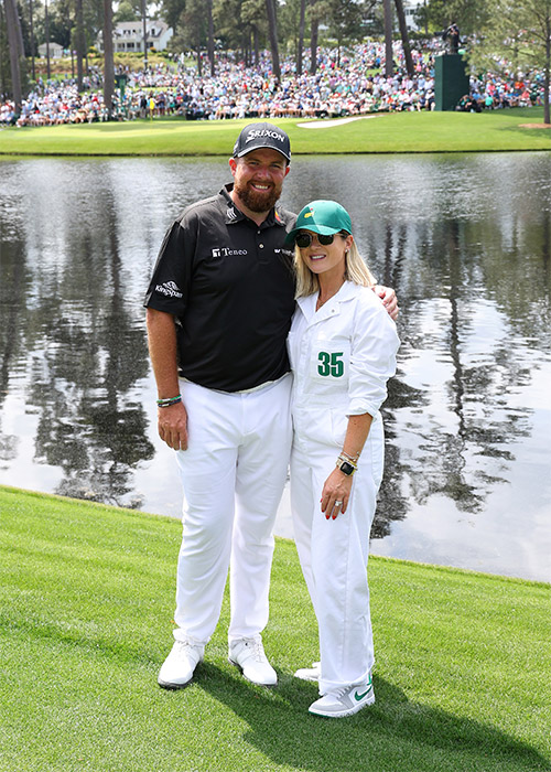Shane Lowry and his wife Wendy in 2024