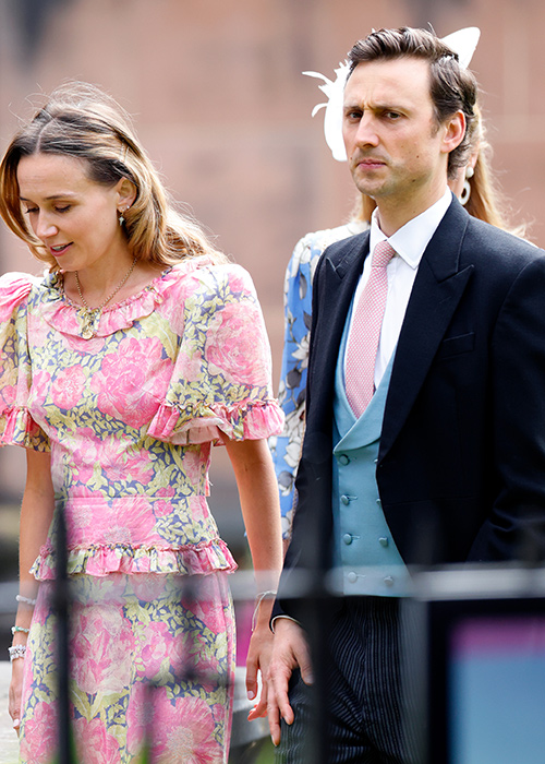 Daisy van Straubenzee and Charlie van Straubenzee attend the wedding of Hugh Grosvenor, Duke of Westminster and Olivia Henson at Chester Cathedral on June 7, 2024. Pic: Getty Images