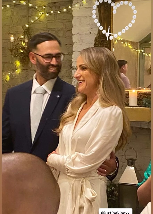 Justine King's wedding day. Pic: Justine King/Instagram
