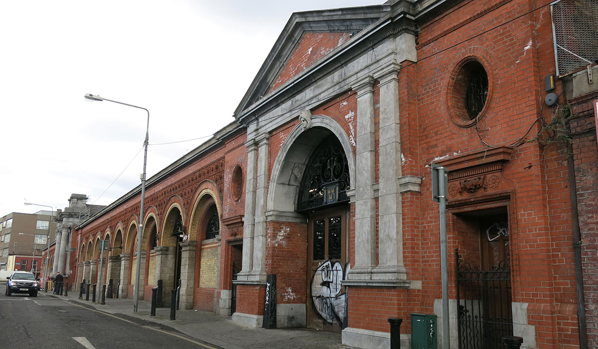 Image of the Victorian Dublin City Fruit and Vegetable Market building located in the Smithfield Area. Pic: Shutterstock