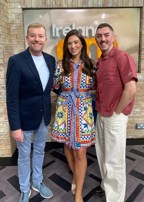 Alan Hughes, Síomha Ní Ruairc and Kevin Twomey. Pic: Ireland AM/Instagram