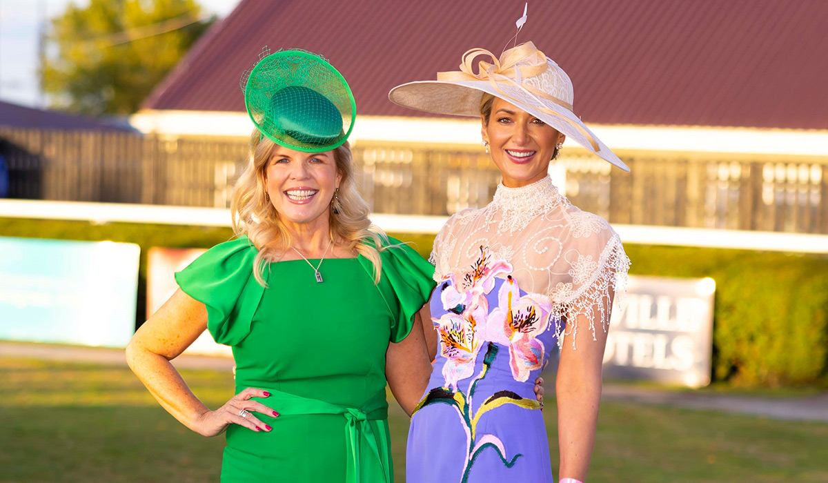 Unusual dress styled with mum's shawl wins Ladies Day at Wexford Races