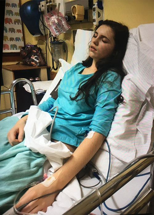 Laoise Cruise in hospital. Pic: Supplied