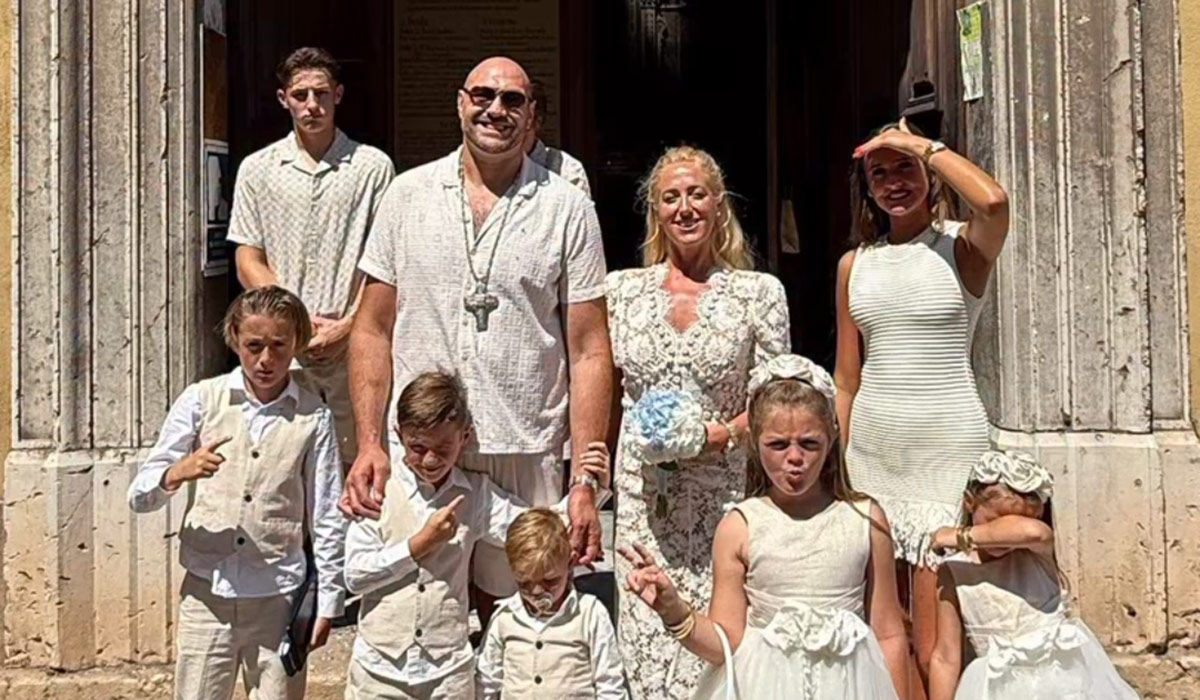 'Third time lucky!' Paris and Tyson Fury say I Do again surrounded by children