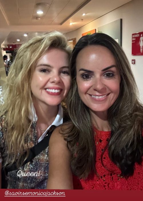 Astrid Brennan and Saoirse Monica Jackson at Croke Park for Oasis Night Two.Pic: Instagram