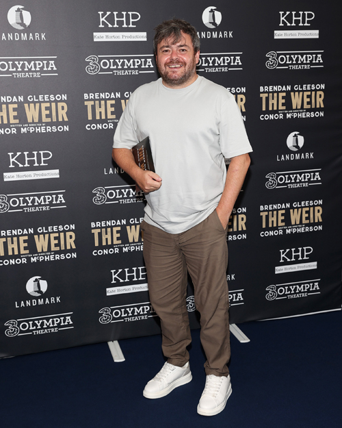 Laurence Kinlan pictured at the opening night of the Landmark Productions and Kate Horton ProductIons presentation of The Weir in association with 3Olympia Theatre, Dublin. Pic: Brian McEvoy