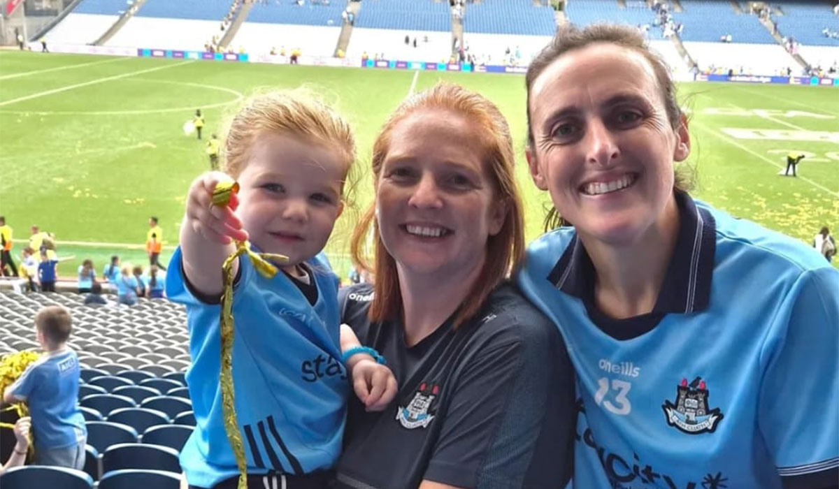 'Could not be prouder' Hannah Tyrrell's wife and daughter cheer on star in what may be her final game