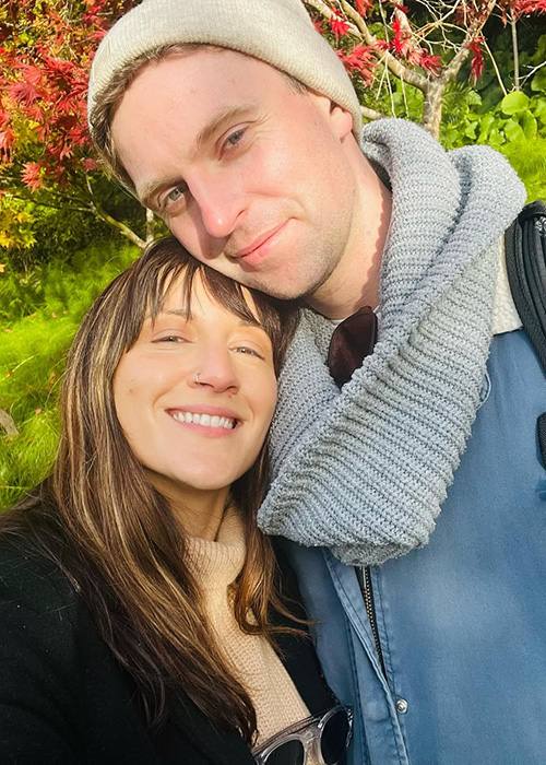 Comedian Aoife Dunne with her partner John. Pic: Aoife Dunne / Instagram