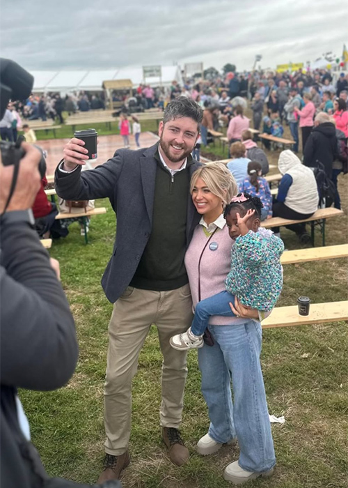 Irish businessman Gareth Sheridan and his wife Heidi with their daughter. Pic: Gareth Sheridan / Instagram