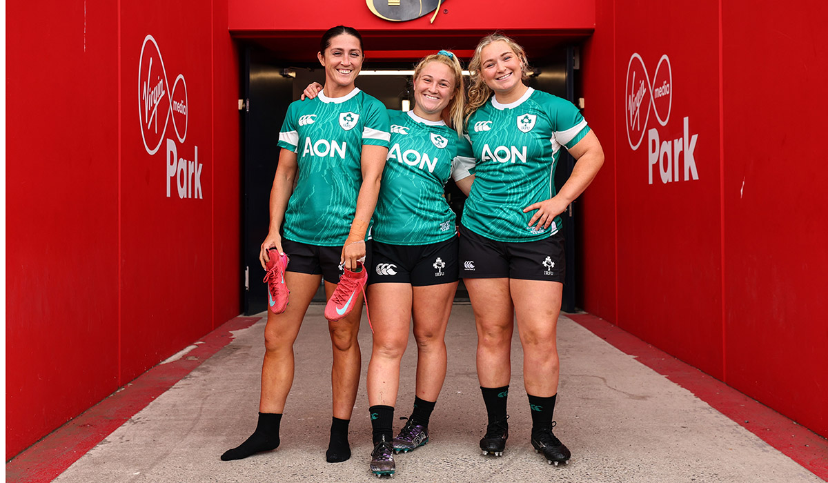 Amee-Leigh Costigan, Neve Jones and Sadhbh McGrath. Pic: INPHO/Ben Brady