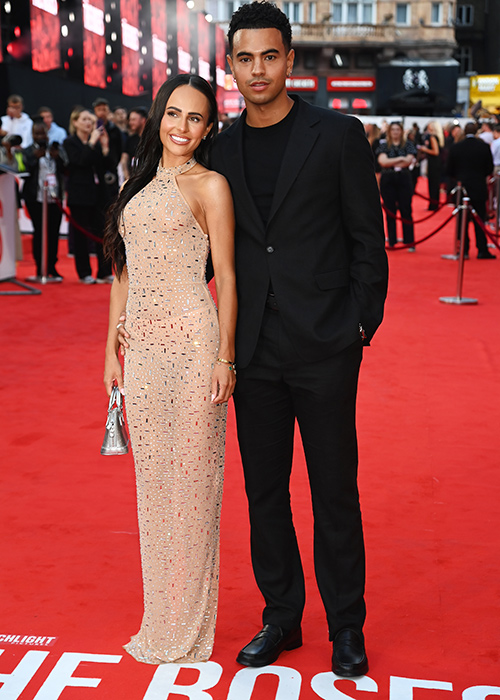 Lauren Wood and Harrison Solomon attend the UK Premiere of "The Roses" in London. Pic: WireImage