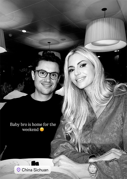 Rosanna Davison with her 'baby bro' Michael. Pic: Rosanna Davison / Instagram