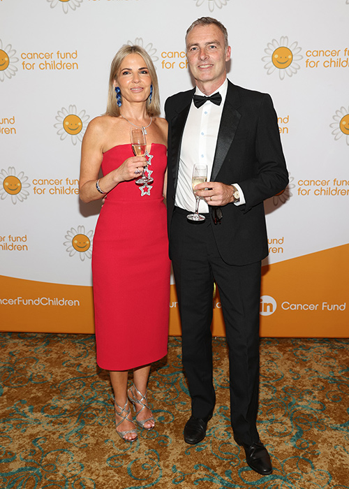 Ruth Garvey and Feargal Brennan at the Cancer Fund for Children Daisy Ball 2025 at the Intercontinental Hotel,Ballsbridge ,Dublin. Pic: Brian McEvoy