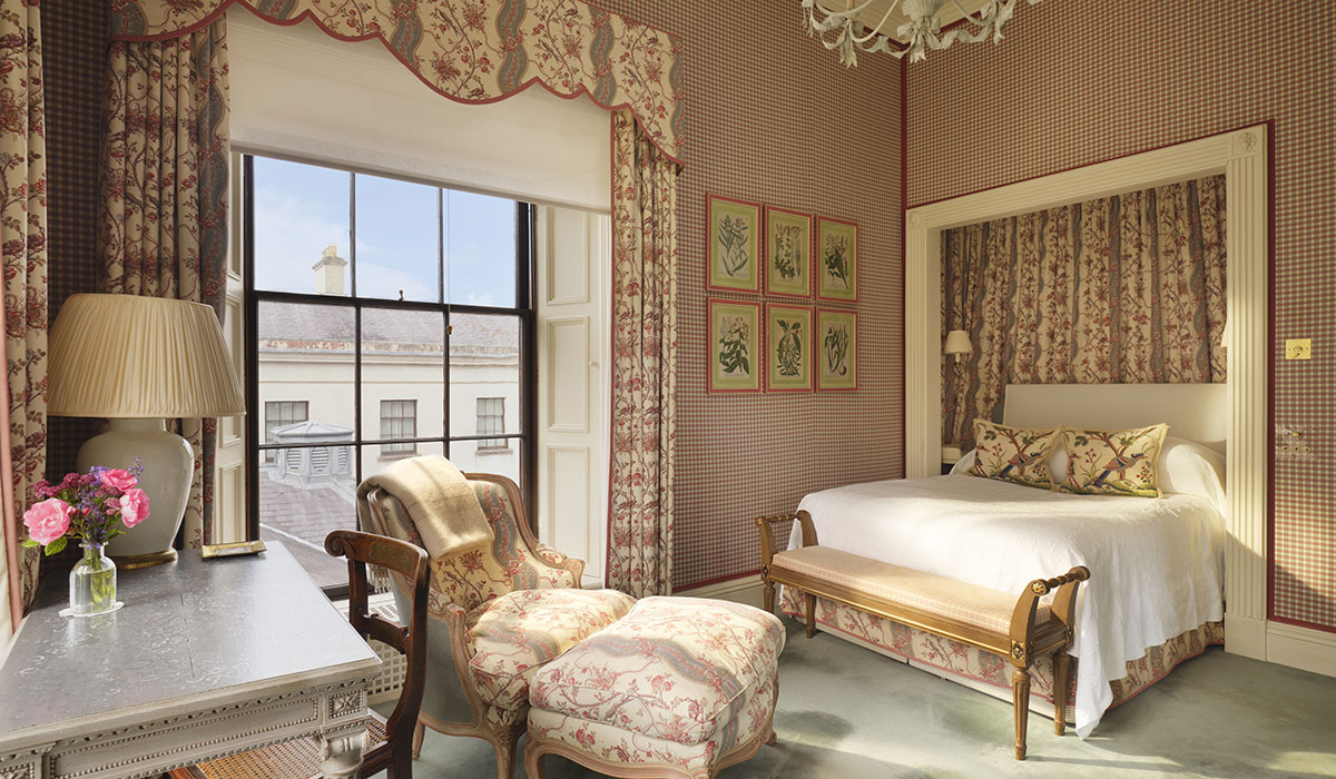 Ballyfin Morrison bedroom. Pic: Jack Hardy