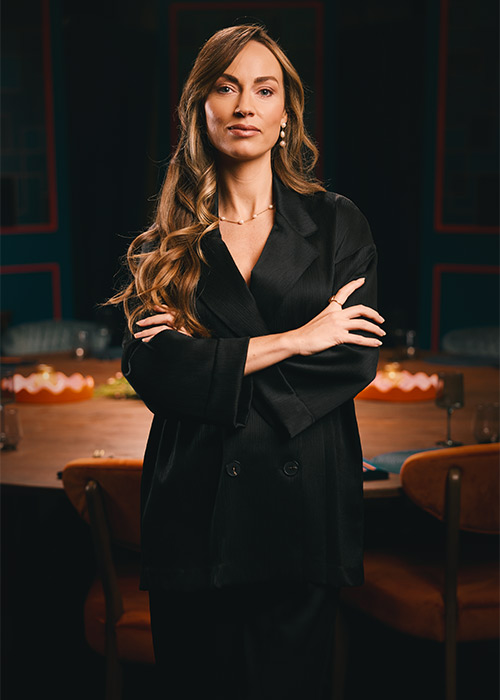 Dinner with the Enemy, Daniella Moyles. Pic: Virgin Media