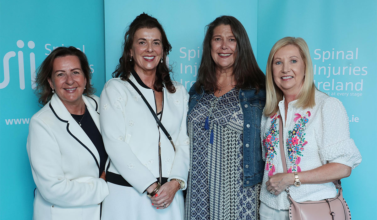 Fiona Gillette with Anne Gallespie, Judith Hally and Jouce Malcair, Barbecue Raises Over €26,000 for Spinal Injuries Ireland. Pic: Michael Chester