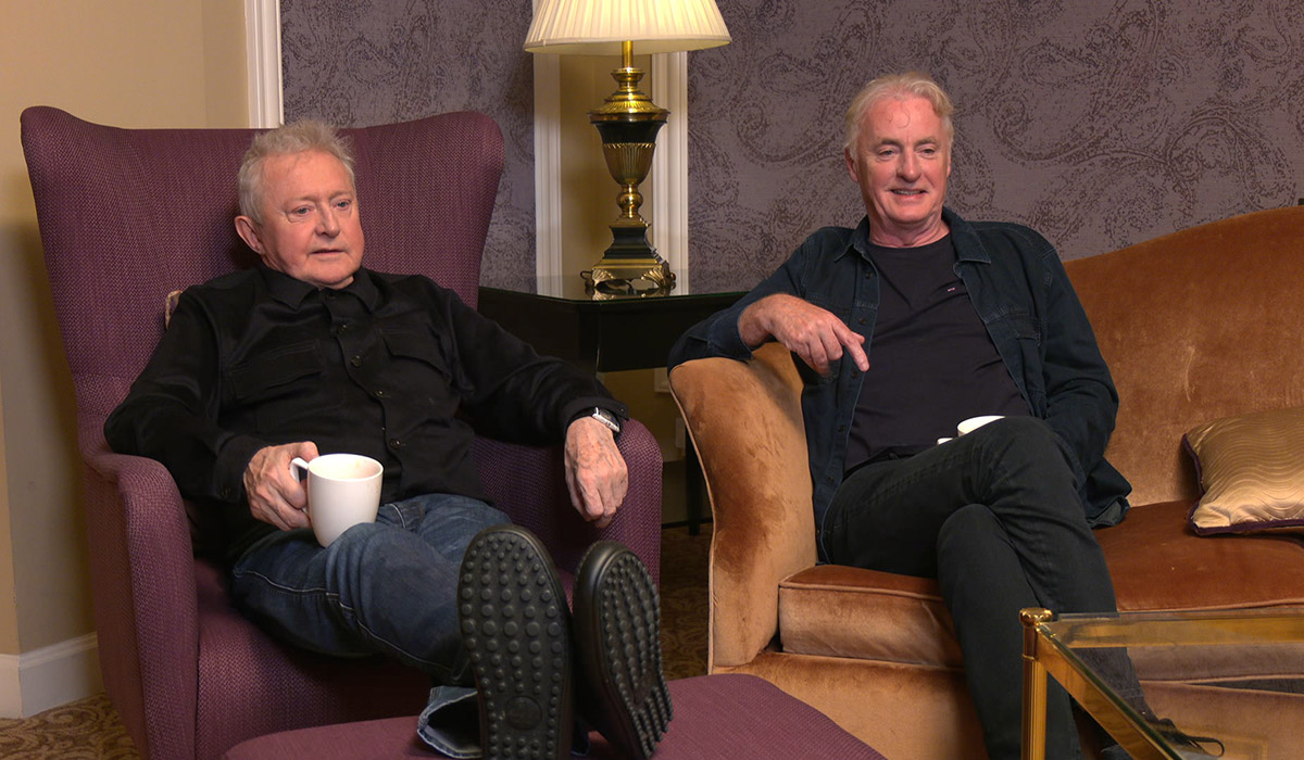 Louis Walsh and Dave Fanning. Pic: Virgin Media Television