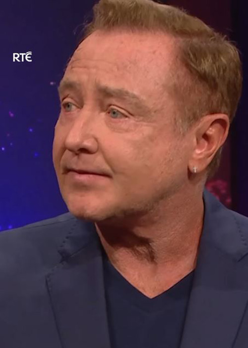 Michael Flatley on the Late Late Show. Pic: Late Late Show