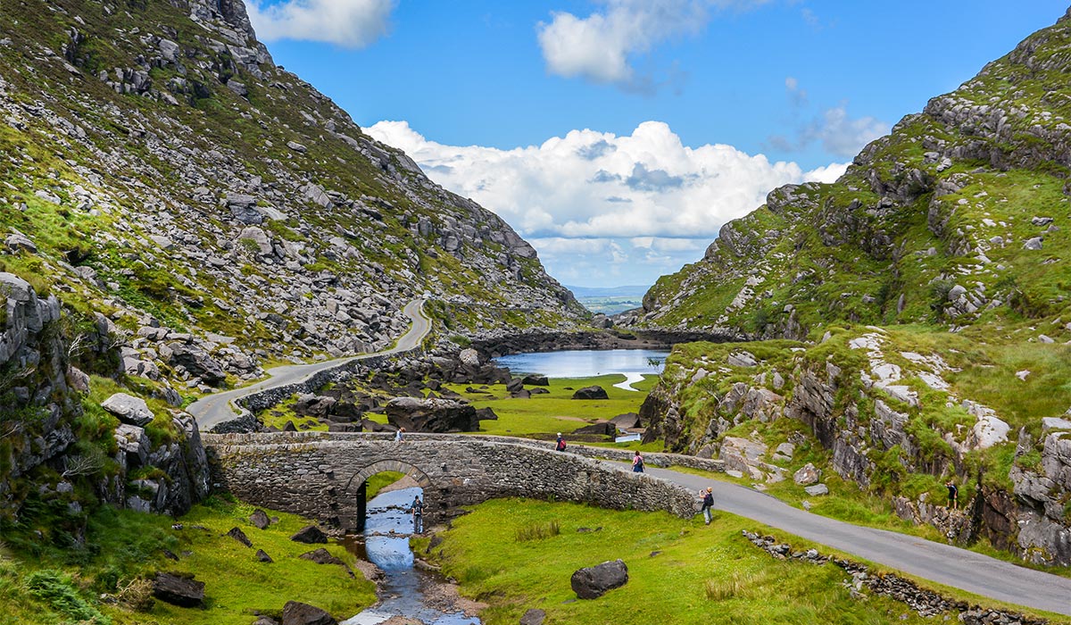 Scenic view of Gap of Dunloe, County Kerry, Ireland. Pic: Shutterstock