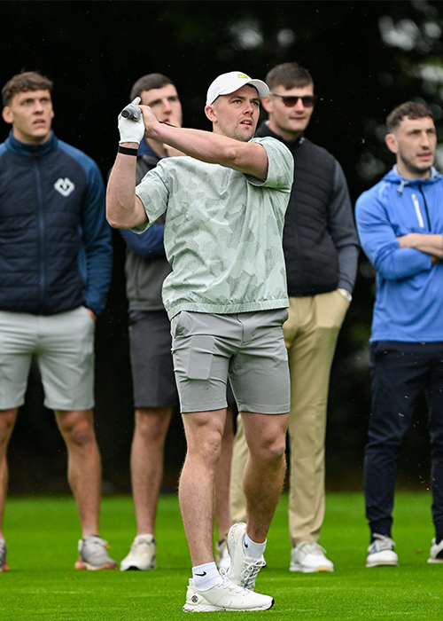Tipperary All-Ireland Hurling winning Captain Ronan Maher during the Pro AM ahead of the Amgen Irish Open Golf Championship 2025 at The K Club in Straffan, Kildare. Pic: Ramsey Cardy/Sportsfile