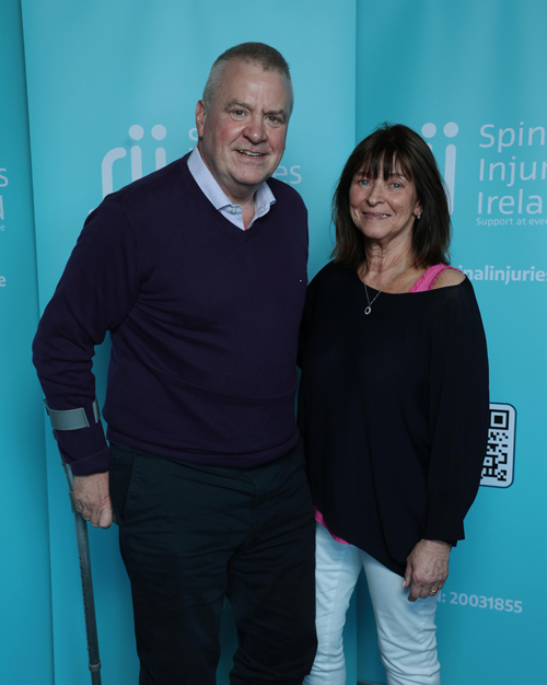 Tom Kennedy Geraldine Dargan, Barbecue Raises Over €26,000 for Spinal Injuries Ireland. Pic: Michael Chester