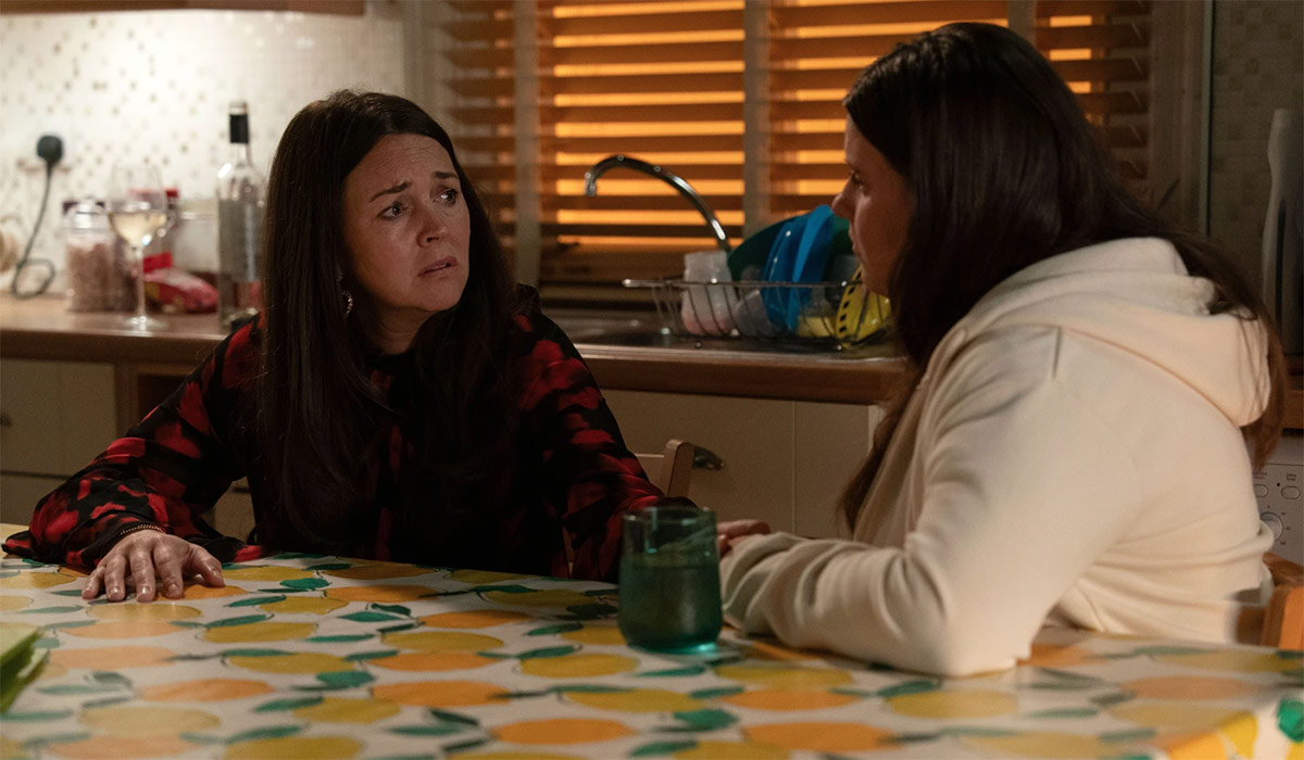 When Lily decides to stay in Walford, Stacey does, too. Pic: BBC/Jack Barns/Kieron McCarron