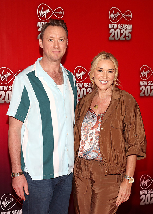 Emmerdale actor Jonny McPherson and Coronation Street actress Claire Sweeney at the Virgin Media Television new season schedule launch at The Stella Cinema in Dublin. Pic: Brian McEvoy